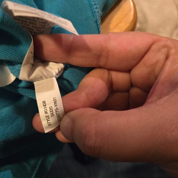 J.Crew Perfect Fit Cotton Tee Aqua Blue Top XXS - Picture 4 of 6